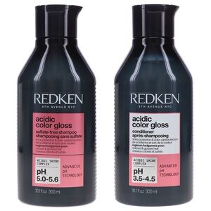 Redken Acidic Color Gloss Sulfate-Free Shampoo and Conditioner Combo Pack Duo